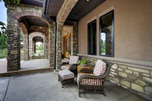 outdoor front seating area