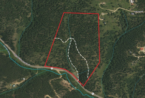 routes of existing 2-track trails