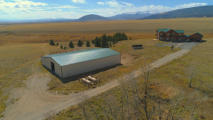 summer view over headquarters towards buffalo peaks