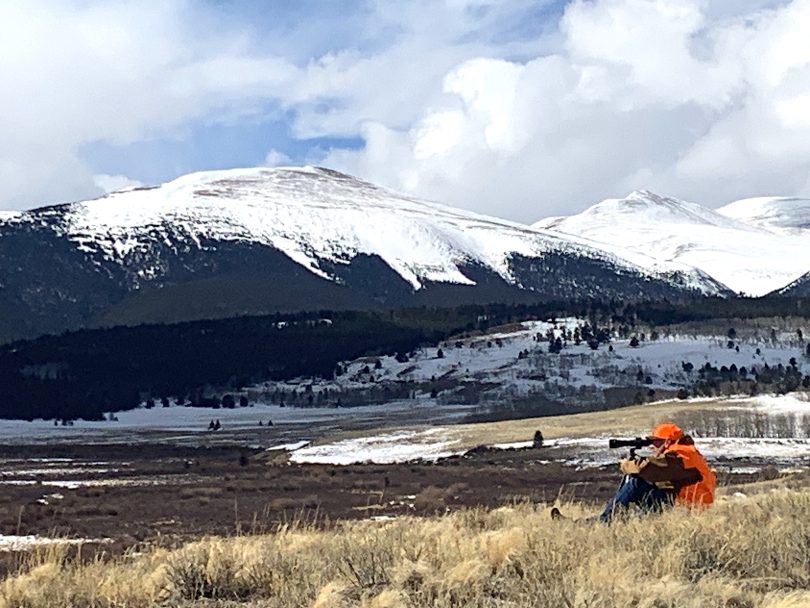 spotting scope on the horizon