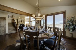 dining room and views
