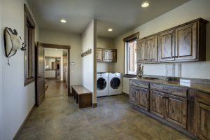 downstairs laundry room