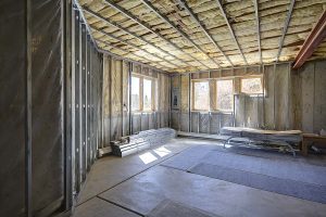 unfinished basement space