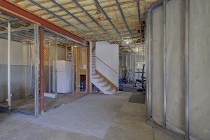unfinished basement