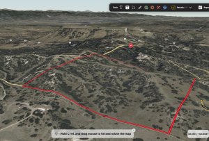 Aerial view looking to northwest