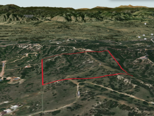 Aerial View looking west