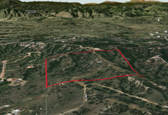 Aerial View looking west