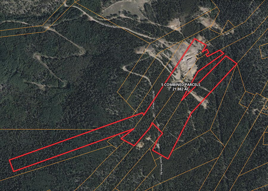 5 Combined parcels map of 5 combined parcels