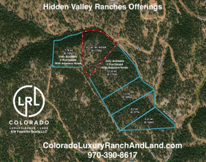 map of hidden valley ranches offferings