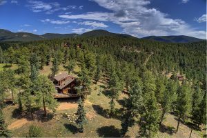 aerial view of home