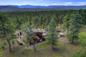aerial view over home looking south