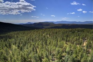 mountain aerial view