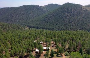 aerial view of compound