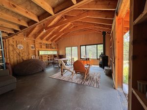 campers cabin living area