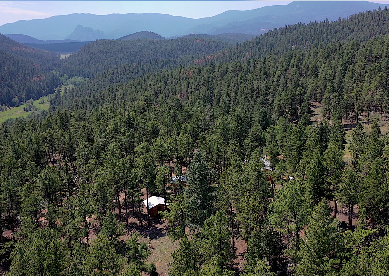 Screenshot aerial photo of holmes gulch looking south