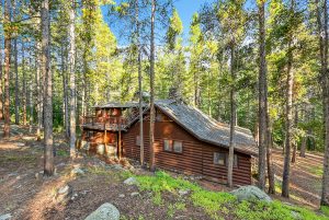 cabin from the back at an angle