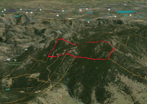 3D view towards NE
