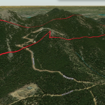 3D view towards SE