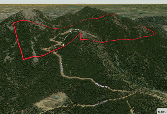 3D perspective towards south east
