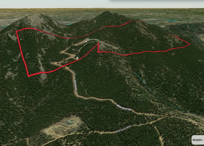 3D perspective towards south east