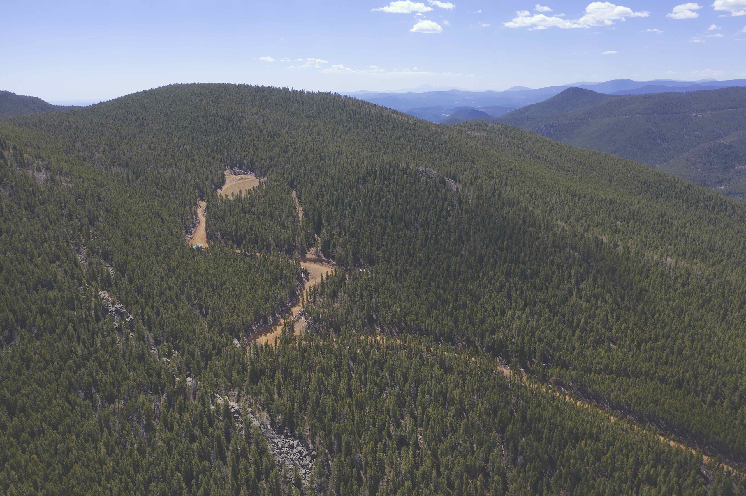 aerial view of property