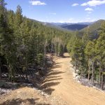 View down drive towards west