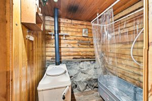 composting toilet and shower