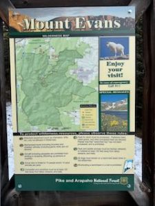 Mt Evans Wilderness map