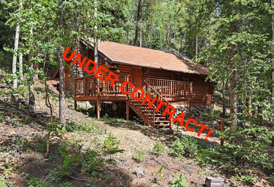 cabin front with under contract banner